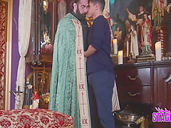 God Forgive Me For I Have Sinned! Unholy Priest Anal Fucks Latin Twink! 8 Min With Gay Porn, Scott Carter And Bastian Karim