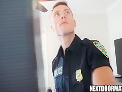 Barebacked By Hot Cop 7 M With Gay Porn, Justin Matthews And Aiden Garcia